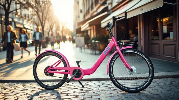 Les avantages insolites d'un vélo électrique rose au quotidien